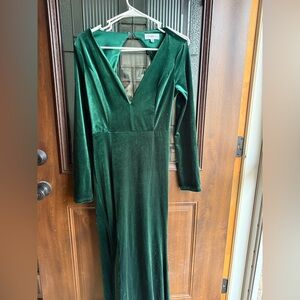 FAERIESTY green velvet dress Medium